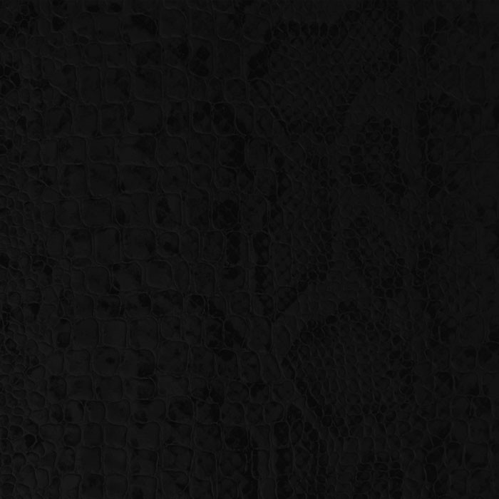 Coupon croco mat serpent noir 50x70 cm